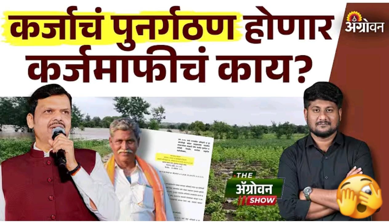 अतिवृष्टीग्रस्त शेतकऱ्यांच्या कर्जाचे पुनर्गठन